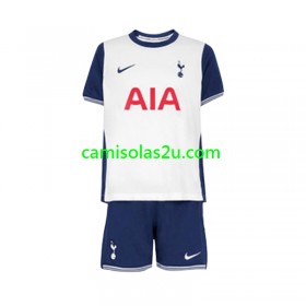 Camisolas de futebol Tottenham Hotspur Criança Equipamento Principal 2024/25 Manga Curta